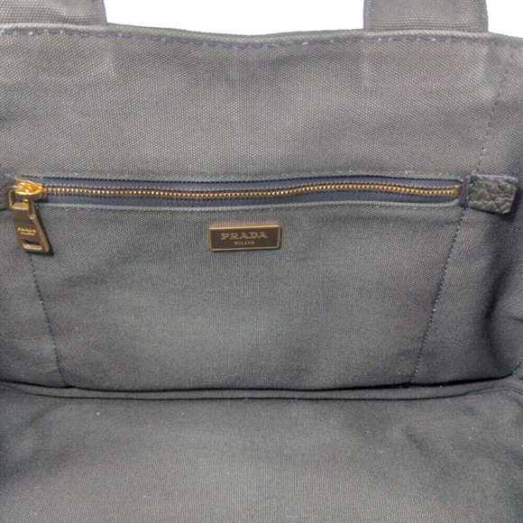Prada Canapa Tote Logo Bag Khaki - Picture 9 of 10